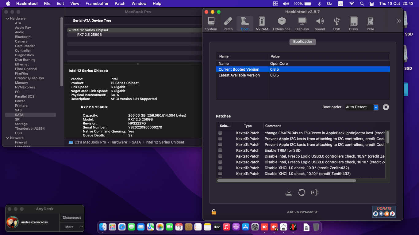 Lenovo IdeaPad Slim 3 14IML05 4th [CometLake   Intel UHD 10Th Gen + I2C]   OpenCore 8